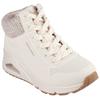 Sneaker SKECHERS "Uno Gen1 - Darling Daze", Kinder, Gr. 34, beige (natur), Lederimitat, Textil, sportlich, Schuhe, Schnürboots, Winterstiefel, High Top Sneaker mit Warmfutter