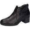 Ankleboots WALDLÄUFER "H-NADJA", Damen, Gr. 5 (38), schwarz, Nappaleder, unifarben, klassisch, Schuhe, Kurz-Stiefelette, Bequemschuh, Blockabsatz, in Komfortweite H