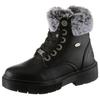 Winterstiefel DOCKERS BY GERLI, Kinder, Gr. 35, schwarz, Lederimitat, klassisch, Schuhe, mit Fellimitat am Schaftrand