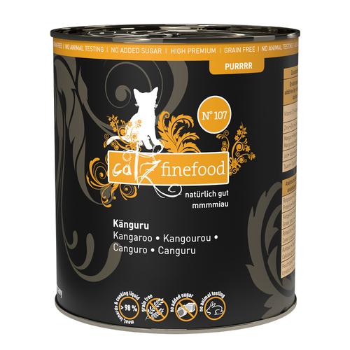 6 x 800g catz finefood Purrrr No.107 Kängur Katzenfutter nass