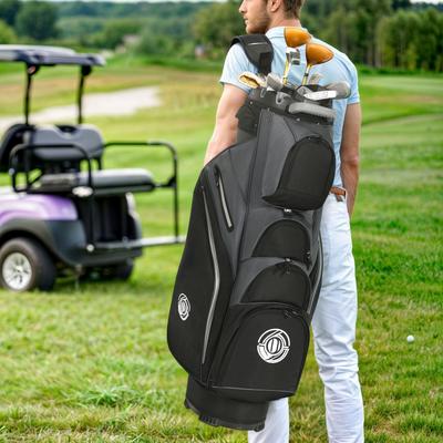 TEMU Golf Stand Bag 15 Way Lightweight Golf Club Bags W/ Full-length Dividers & Stand