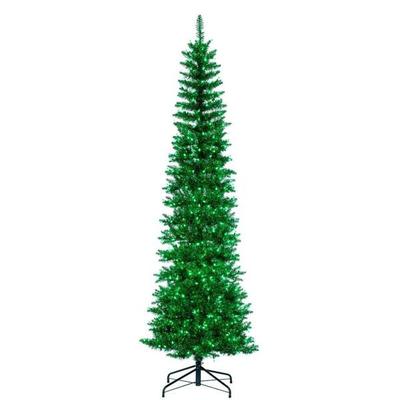 Vickerman 761984 - 9.5' x 42 Green Pencil DuraLit 700 Green Light Artificial Christmas Tree Christmas Tree (K245586LED)