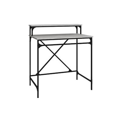 vidaXL Schreibtisch Grau Sonoma 80x50x90 cm Holzwerkstoff und Eisen Image