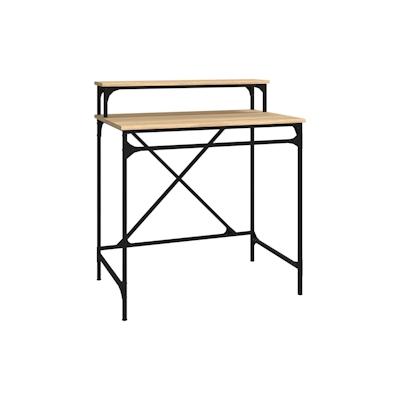 vidaXL Schreibtisch Sonoma-Eiche 80x50x90 cm Holzwerkstoff und Eisen Image