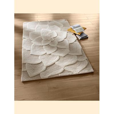 Teppich HEINE HOME Gr. 2, beige (ecru), B:70cm H:18mm L:140cm, Wolle, Schurwolle, Teppiche Image