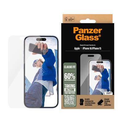 PANZERGLASS Displayschutzglas "Classic Fit Screen Protection", transparent, B:11,00cm H:1,30cm T:19,50mm, Displayfolien,