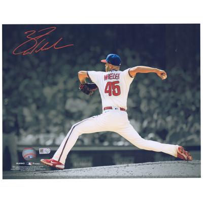 Zack Wheeler Philadelphia Phillies signiertes 11" x 14" Pitching Spotlight Foto Image