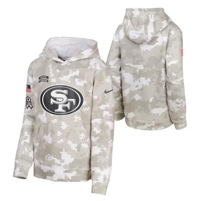 San Francisco 49ers Nike 2024 Salute To Service Hoodie - Jugendliche Image
