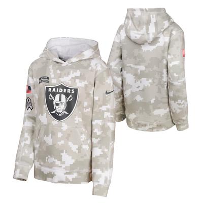Las Vegas Raiders Nike 2024 Salute To Service Hoodie - Jugendliche Image