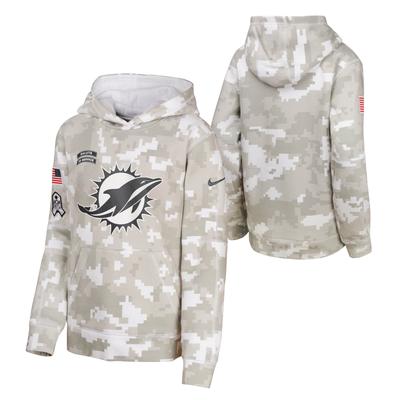 Miami Dolphins Nike 2024 Salute To Service Hoodie - Jugendliche Image