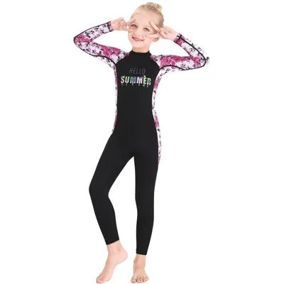 Kids Diving Suit Neoprenes Wetsuit Children For Keep Warm One-piece UV Protection Swimwear 1PC