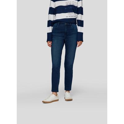 Jerseyhose RABE "Hose", Damen, Gr. 48, Normalgrößen, blau (dunkelblau), 77%Baumwolle 10%Polyester 10%Viskose 3%Elastan, unifarben, feminin, schmal, Hosen Image