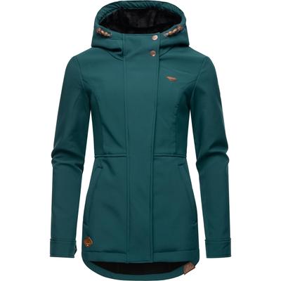 Softshelljacke RAGWEAR "Yba", Damen, Gr. XXXL (46), grün (flaschengrün), Softshell, Außenmaterial: 97% Polyester, 3% Elasthan, Innenmaterial: 100% Polyester, casual, figurbetont hüftbedeckend, Langarm mit Knopf,verstellbar 1-Knopf-Manschette... Image