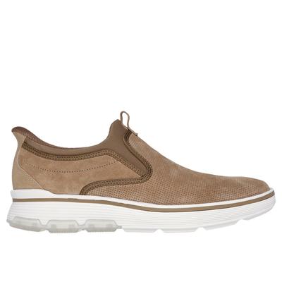 Skechers Men's Slip-ins Mark Nason: Casual Glide Cell - Baker Slip-On Shoes | Size 9.0 | Whiskey | Leather/Textile