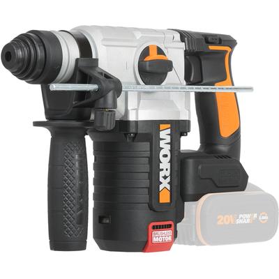 Akku-Bohrhammer WORX "NITRO WX380.9", bunt (schwarz, orange), B:8,6mm H:20,4mm L:31,4mm, Bohrmaschinen, 3-IN-1, bürstenl