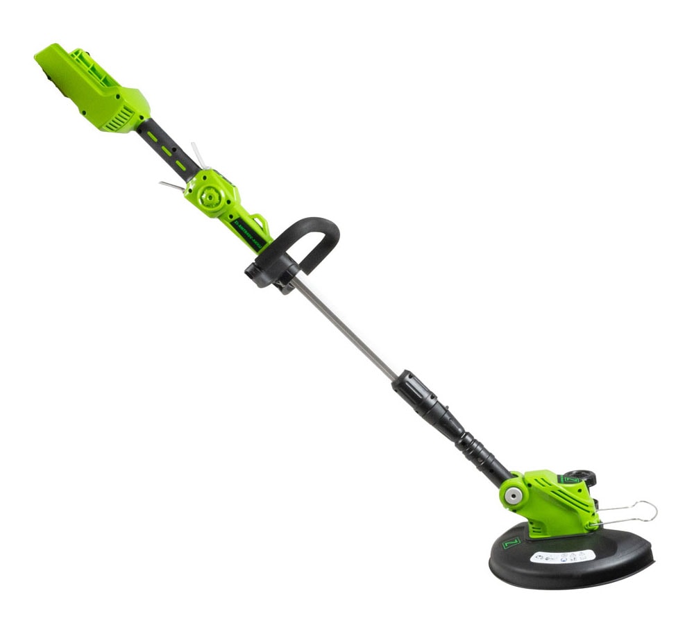 Akku-Rasentrimmer ZIPPER "ZI-RTR40V-AKKU", grün (schwarz, grün), Motorsensen, optimale Handhabung durch ausbalancierte Motor/Batterie Positionierung Image