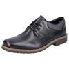 Schnürschuh RIEKER, Herren, Gr. 40, schwarz, Leder, Textil, elegant, Schuhe, in eleganter Optik, Freizeitschuh, Halbschuh, Schnürschuh