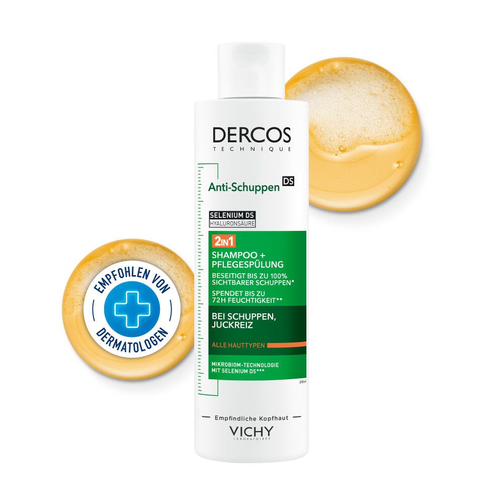 Vichy Dercos Anti-Schuppen 2in1 Shampoo Condition. 200 ml Image
