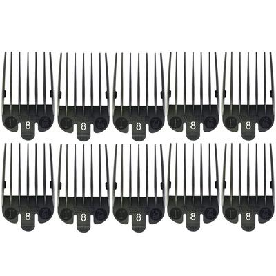 10x Wahl Clipper Guide Black #8 - 1" #3150-001