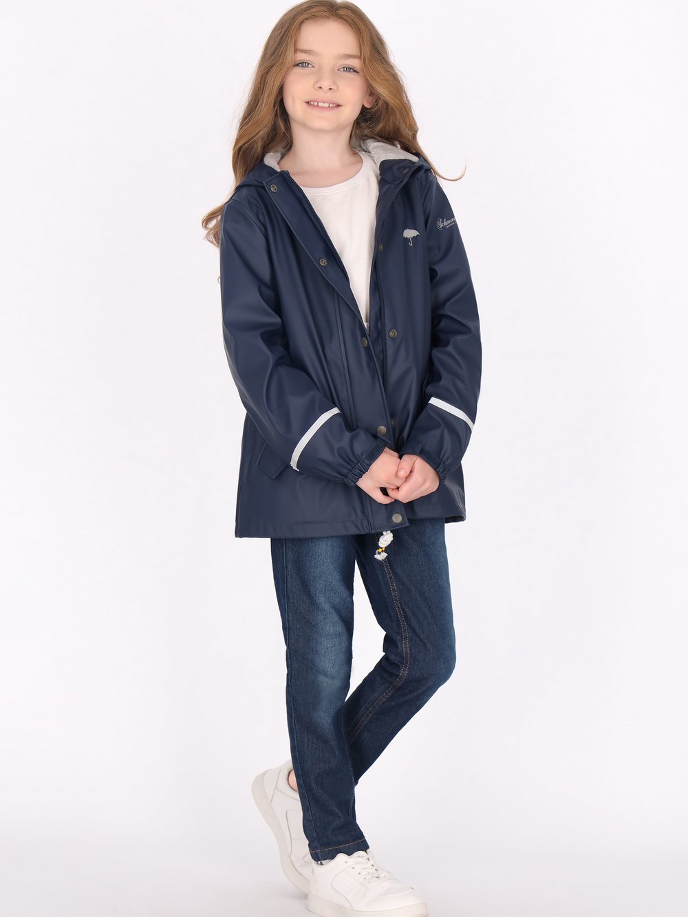 Schmuddelwedda Regenmantel Mädchen blau, 128 Image