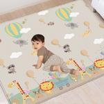 Tapis de Jeu enfant bébé 200x180 cm de sol en mousse Tapis Ramper Zone pour Enfants Pliable