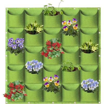 Pflanzbeutel zum Aufhängen, 25 Taschen, vertikale Pflanzbeutel zur Wandmontage, Pflanzbeutel für Image