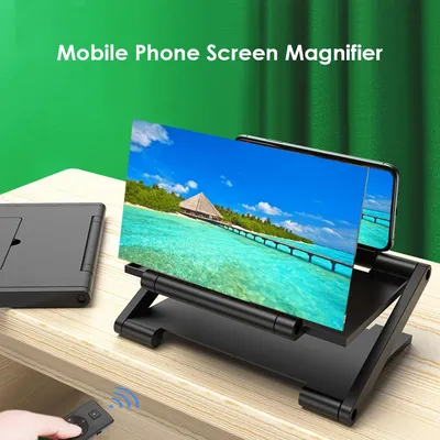 Foldable Mobile Phone Screen Magnifying Glass HD Video Magnifying Glass Folding Stand 8 inch 3D Phone Screen Amplifier Bracket