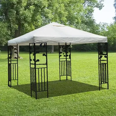 3x3M Canvas Camping Hiking Sun Shelter Outdoor Tent Canopy Top Roof Cover Patio Sun Shade Cloth Shade Shelter Replace Part