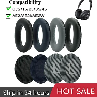 Professional QC35 Ear Pads Replacement – Ear Cups for BOSE 35 I/II Over-Ear Headphone Earmuffs Ear Cushion, Midnight Blue