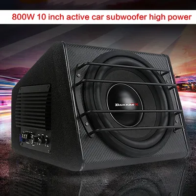 800W 10 Inch Car Subwoofer Audio DIY Car 12v Active Power Amplifier Fever High Power Speaker Speaker