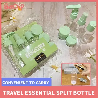 6 PCS Split Bottle Set Cosmetics Lotion Shampoo Bath Gel Toothpaste Sslit Travel Portable Waterproof Seal Travel Supplies