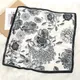 Fashion Design Satin Silk Square Scarf Print Hair Ribbon Scarf for Women Neckerchief Bandana Print Printing Shawl Headband 2023