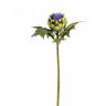 Set 2 Carciofo Artificiale in Fiori Altezza 63 cm Blu