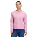 Strickpullover BETTY & CO "Betty & Co Strickpullover mit Rippbündchen", Damen, Gr. 46, rosa (rose melange), Strick, Obermaterial: 52% Polyester recycelt, 32% Polyester, 6% Polyamid, 6% Polyacryl, 4% Wolle., casual, lässig geschnitten normal,...