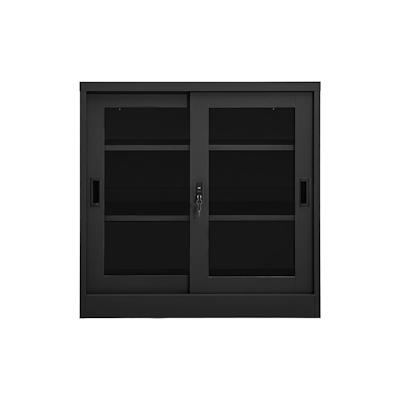 vidaXL Schrank mit Schiebetür Anthrazit 90x40x90 cm Stahl Image