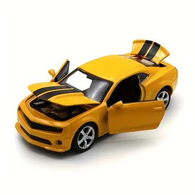 TEMU Simulation 1:36 Alloy Sports Car Model Toy Car Ornament Pull Back Car Model 4 Open Door Diecast Model Toy Birthday Gift