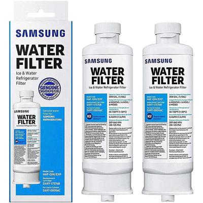 Rnemitery - 2er-Pack Ersatz-Kühlschrank-Wasserfilter DA97-17376B DA97-08006C haf-qin haf-qin/exp Image
