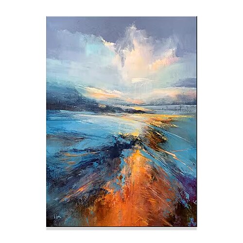 handgefertigte Ölgemälde Leinwand Wandkunst Dekoration moderne abstrakte Landschaft für Wohnkultur gerollt rahmenlose ungedehnte Malerei Image