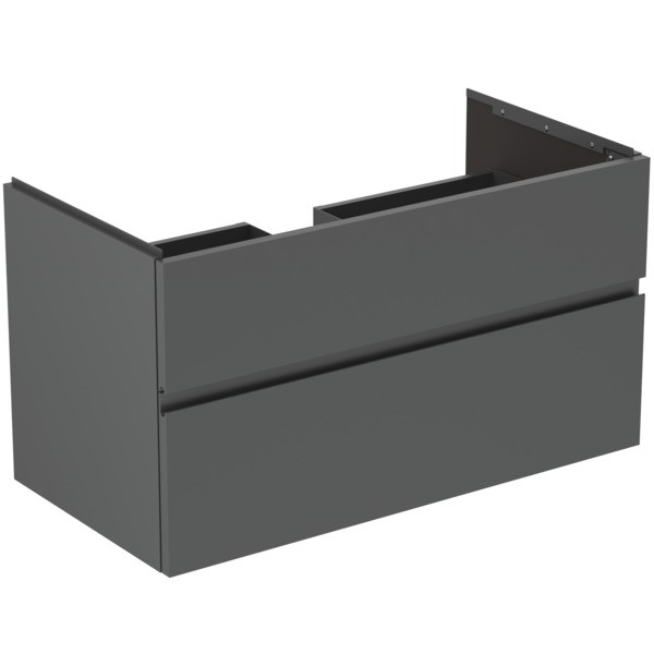 Ideal Standard Waschtischunterschrank Finesse Siphon mitte 1000x505x550mm 2 Auszüge Anthrazit matt, E3397Y2 Image