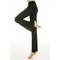 Damen Schlaghose breites Bein schnell trocknend Feuchtigkeitstransport hoch tailliert Yoga Fitness Fitness-Studio Trainingshose dunkelgrau pfauenseeblau h00109 weiß Modal Baumwolle Wintersport Aktiv