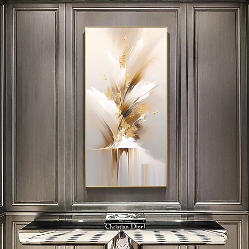 handgemachtes Ölgemälde auf Leinwand, Wandkunst, Dekoration, modern, abstrakt, für die Inneneinrichtung, gerollt, rahmenlos, ungedehntes Gemälde Image