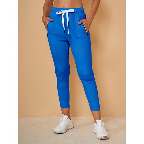 Damen Golf-Jogger Dunkelgrau Waldgrün Violett Unterteile Damen-Golfkleidung, Kleidung, Outfits, Kleidung Image