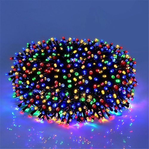 DC24V Sichere Spannung LED Lichterkette 100M 50M 20M 10M mit 800 LEDs und 400 LEDs Feenstreifen Feiertagslichter IP65 wasserdichtes Außenlicht für Party Neujahrsveranstaltungen US/EU/AU/UK-Stecker Image