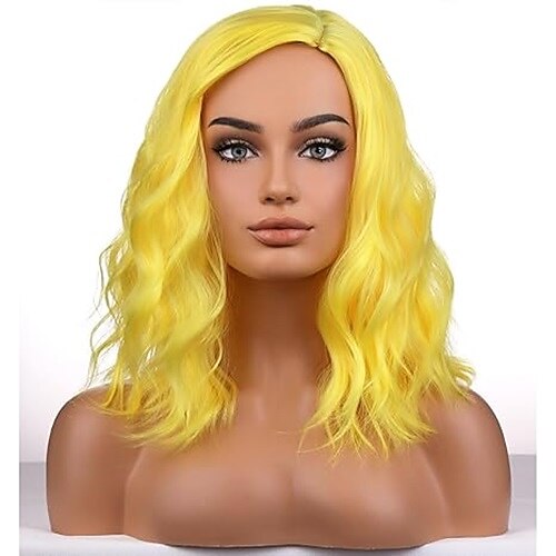 Frauen Mädchen kurze lockige Bob gewellte Perücke Körperwelle Halloween Cosplay tägliche Party Perücken Image