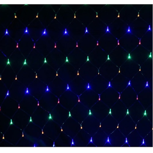 6x4m Netz-Lichterkette 880 LEDs Angelschnur Lichter Warmweiß Kaltweiß Mehrfarbig Wasserdicht Party Baum Hochzeit Patio Wohnkultur Innendekoration Image