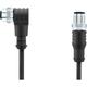 Escha - 8044050 Connettore confezionato per sensore o attuatore M12 Spina dritta, Presa angolata
