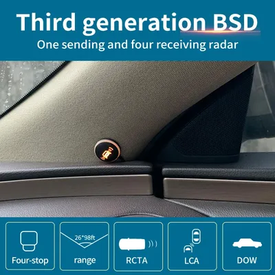 Driintel RCTA AOA Millimeter Wave Radar Blind Spot Detection System BSD BSM BSA Microwave Radar