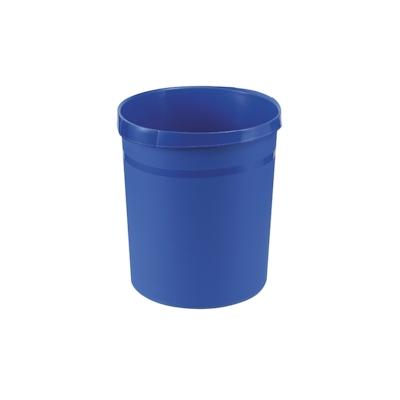 PROREGAL SparSet 4x Klassischer runder Papierkorb aus Kunststoff | 18 Liter | HxØ 35x31,2cm | Blau Image