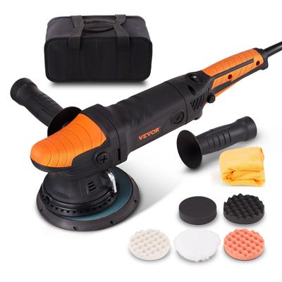 Buffer Polisher, 6-Inch Random Orbital Polisher 6 Variable Speed 1900-4600RPM Dual Action Polisher Waxer Kit