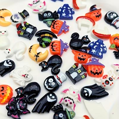 TEMU 50 Pcs Assorted Charms - Cute Polyresin Flatback Embellishments For Diy Crafts, Hair Clips, Phone Case & Jewelry Making Decorations